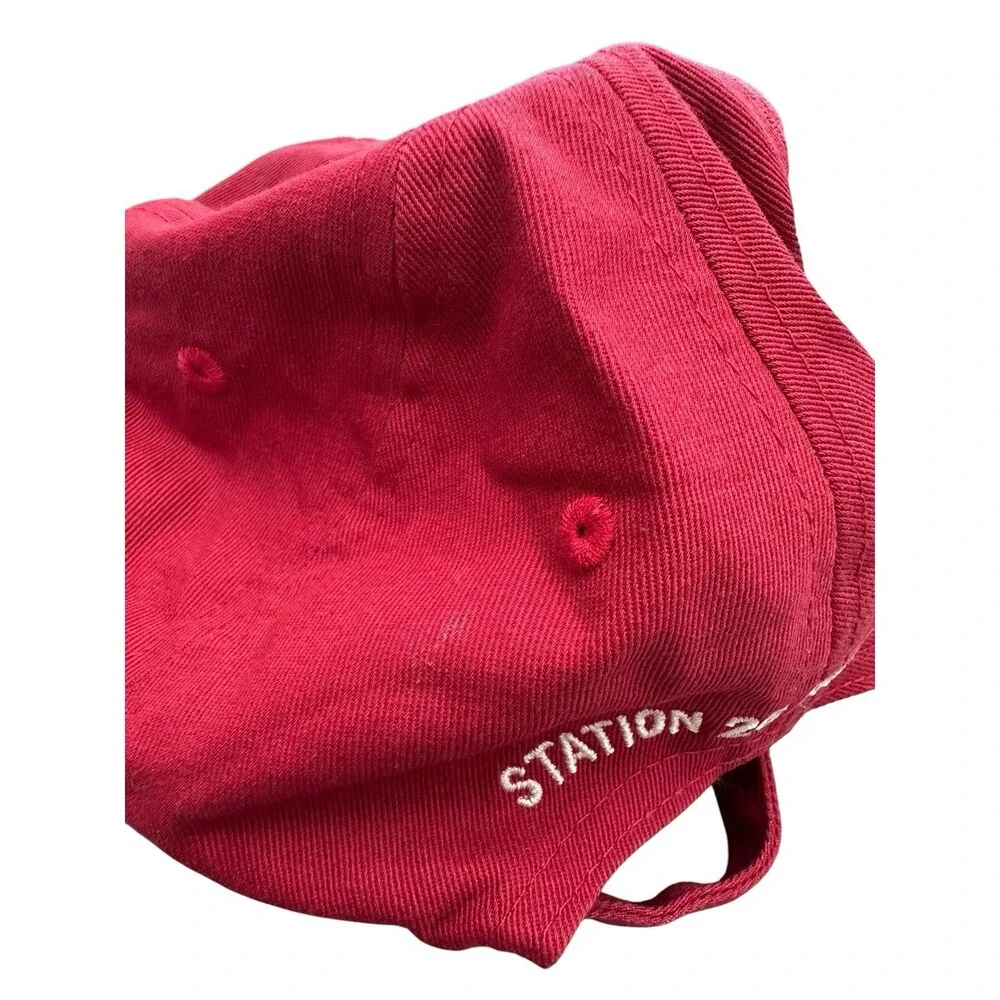 Station 26 Brewing Co Denver CO Hat Red Strapback Dad Cap Craft Beer Brewery 26
